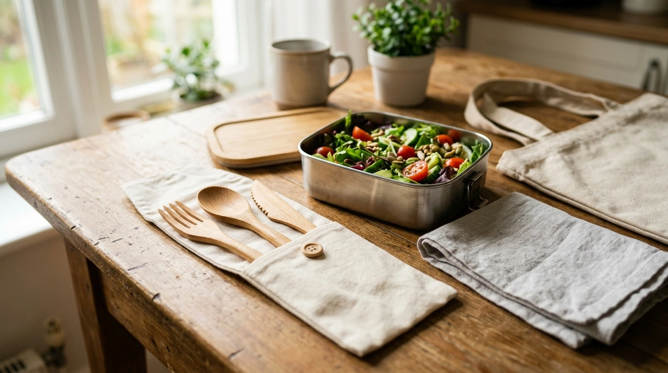 Eco-Friendly Wooden Cutlery Set for Daily Zero-Waste